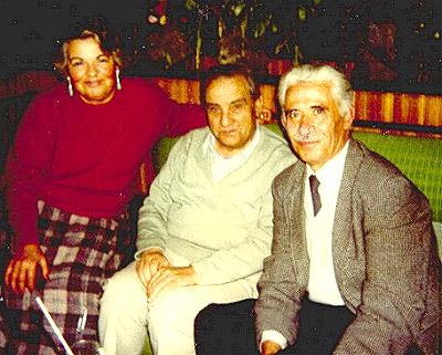 Gumersindo García Berlanga con José Ranz y su esposa Adelita