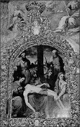 Detalle del lienzo "El Descendimiento" (ermita de San Saturio, Soria)