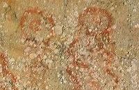 "Medusas". Pinturas rupestres en Valonsadero