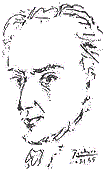 Antonio Machado, dibujo de Picasso